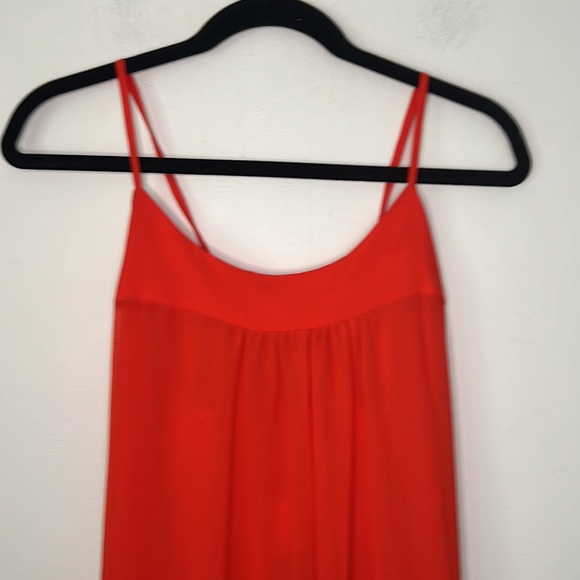 Clover and Sloane Orange bohemian tiered flowy Maxi Dress - Picture 3 of 7